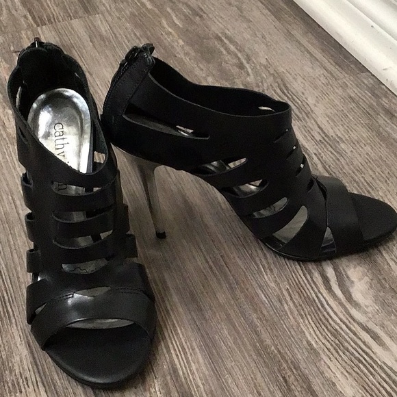 Cathy Jean  Brazil High heels black open toe - Picture 8 of 8